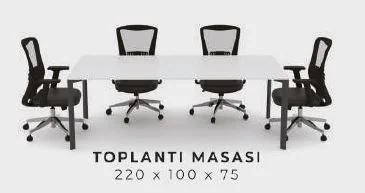 Penta 220 Toplantı Masası — orijinal ölçü tablosu