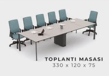 Penta 330 Toplantı Masası — orijinal ölçü tablosu