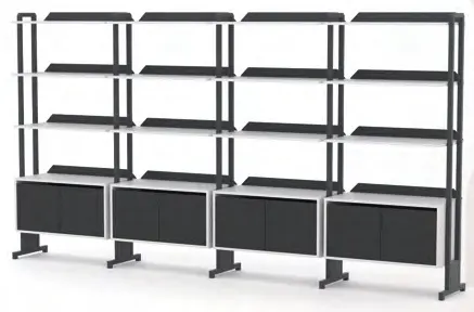 Box Modüler 4 Depolama — stüdyo görünümü